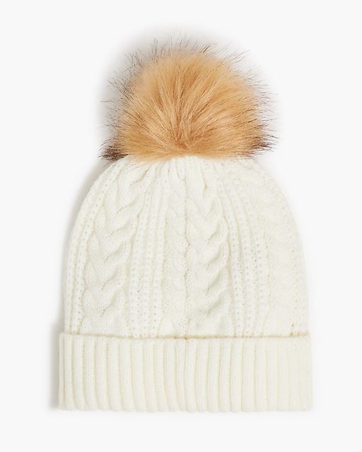 Cable pom beanie | J.Crew Factory