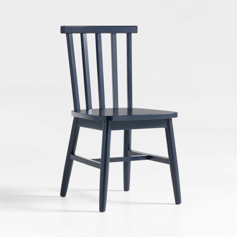 Parke Navy Blue Wood Kids Desk Chair + Reviews | Crate & Kids | Crate & Barrel