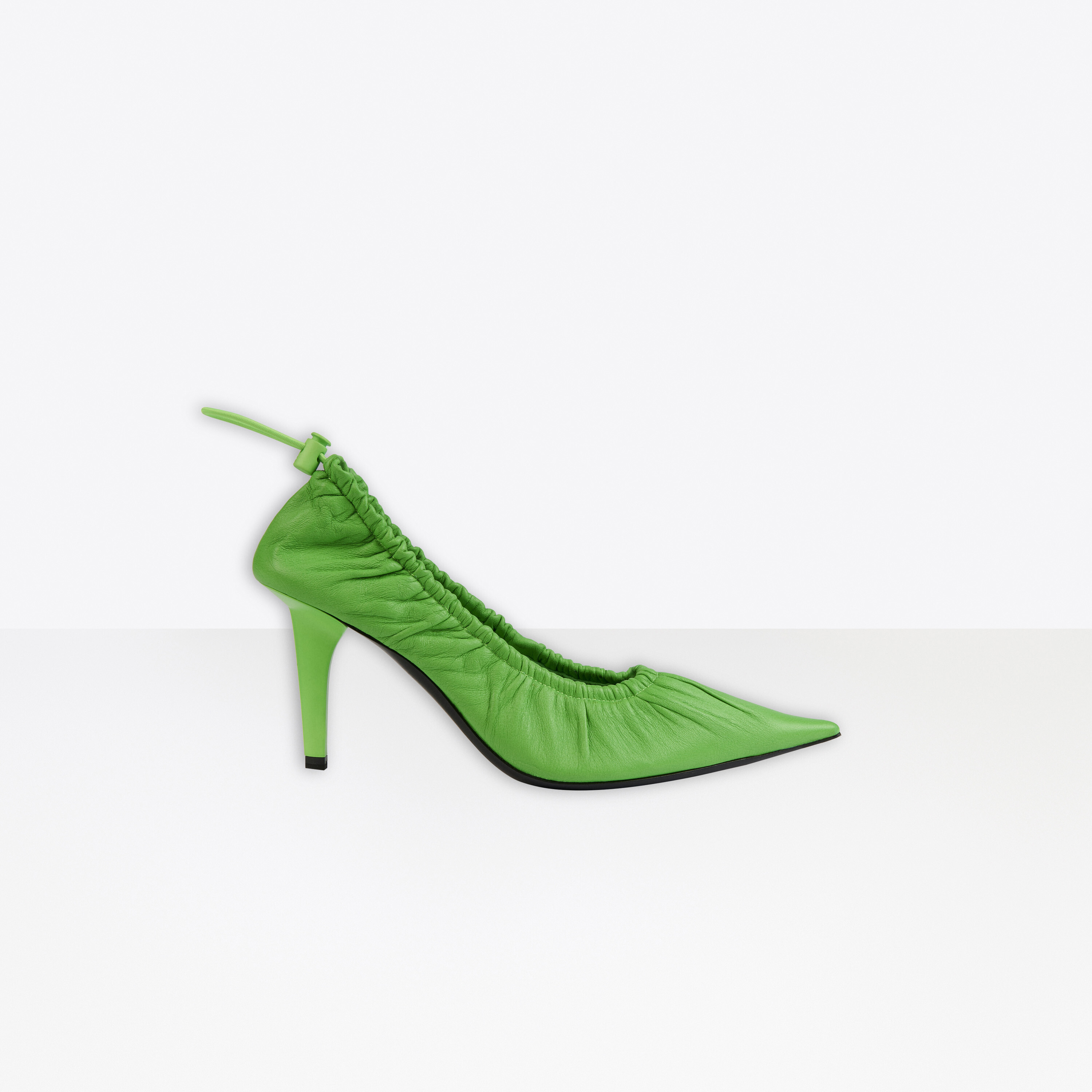 Balenciaga Scrunch Knife 80mm Pump White - Woman - 41.5 - Lambskin | Balenciaga
