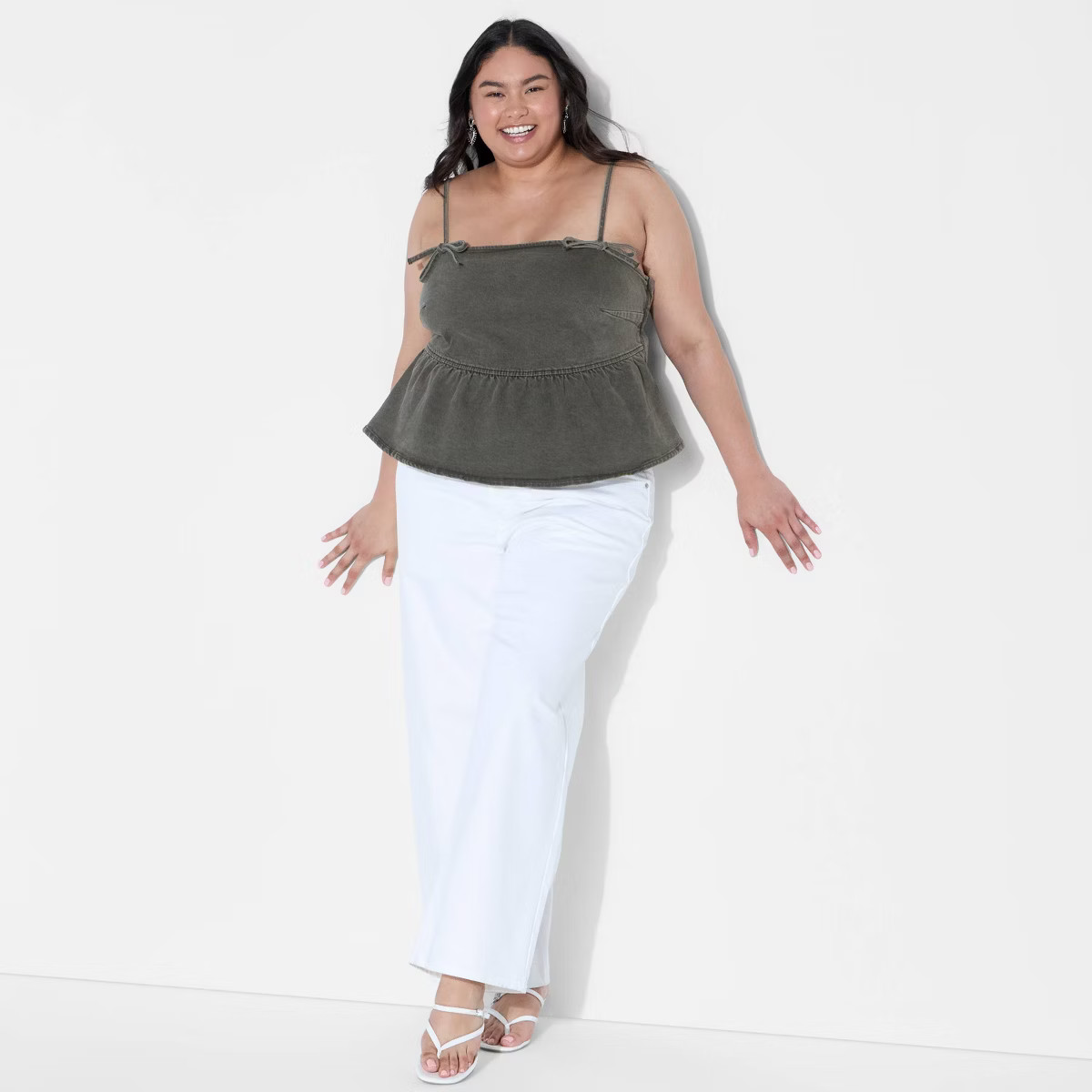 Women's Denim Peplum Tank Top - Wild Fable™ | Target