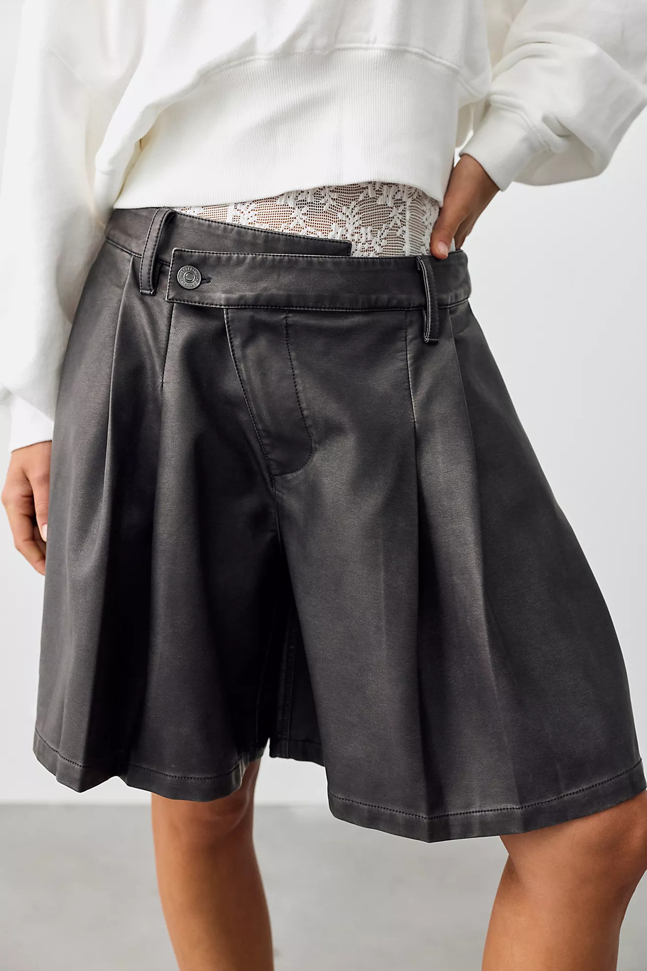 We The Free Porter Crossover Vegan Trouser Shorts | Free People (Global - UK&FR Excluded)