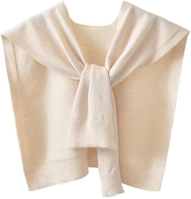 WaJuemy Sweater Shawl Wraps for Women Sweater Knitted Knotted Shawls Travel Casual Scarf Cape Sho... | Amazon (US)