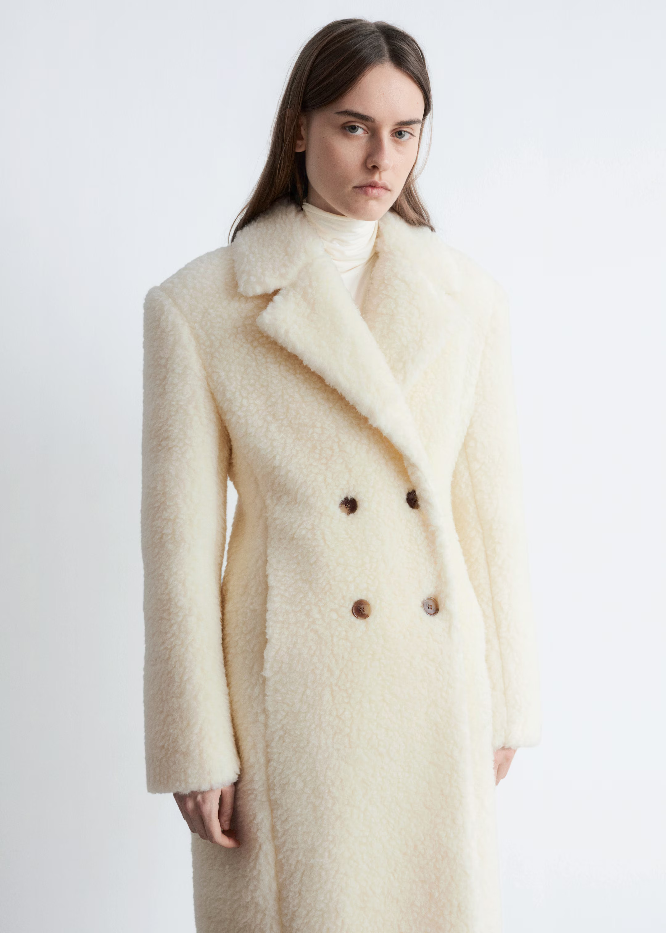 Wool Shearling Maxi Coat | H&M (UK, MY, IN, SG, PH, TW, HK)