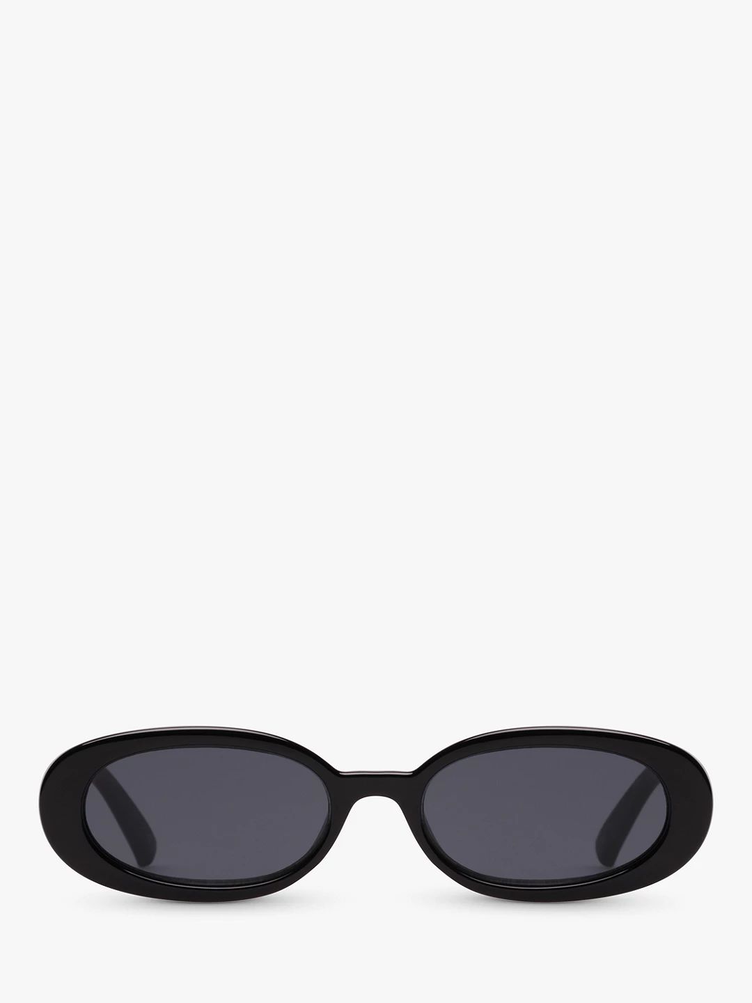 Le Specs L5000163 Unisex Outta Love Oval Sunglasses, Black/Grey | John Lewis (UK)