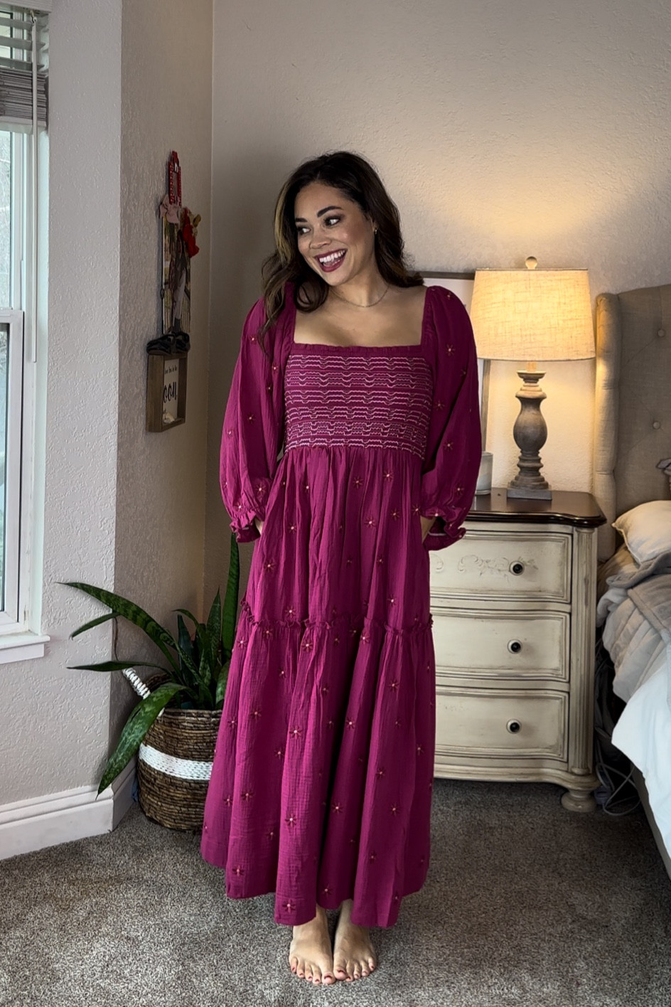 A dupe you can trust! This Amazon dress is an incredibly close dupe to the #freepeople dahlia dress. From the stitched daisies to the pockets- im floored!! Add to cart before spring gets here! 

#LTKGiftGuide #LTKMostLoved #LTKSeasonal