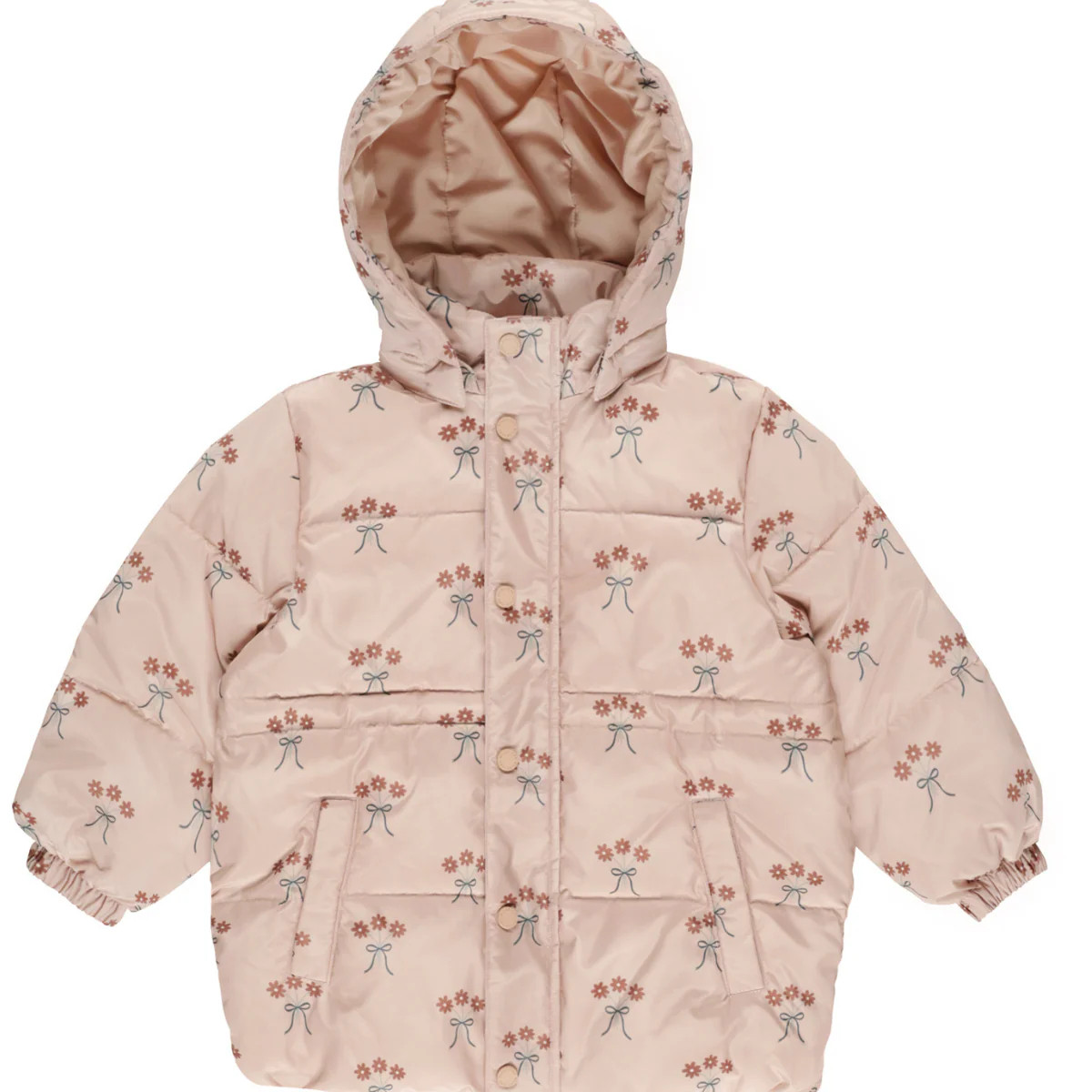 Rylee & Cru Puffer Jacket, Bouquet | SpearmintLOVE