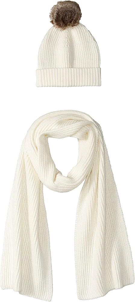 Women's Pom Knit Hat and Scarf Set | Amazon (US)