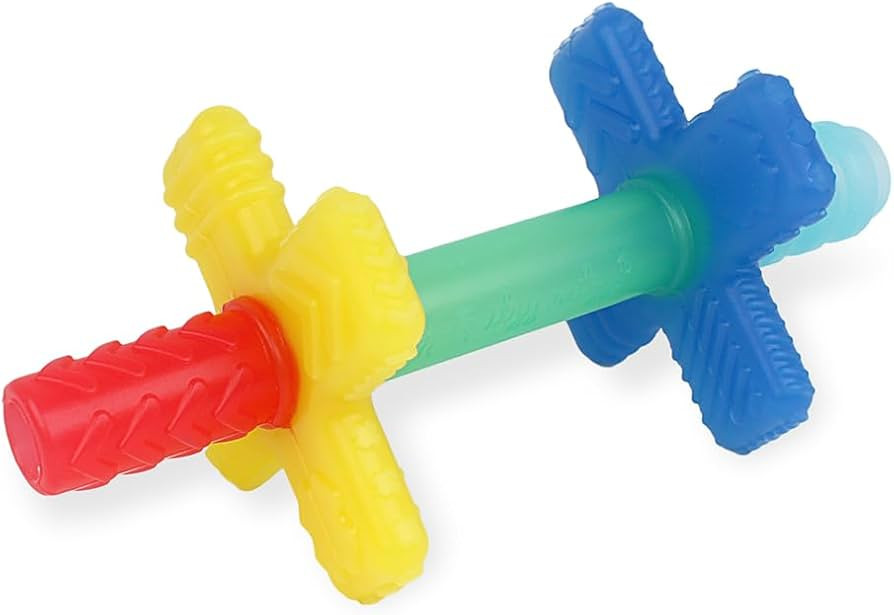 Itzy Ritzy Teensy Tube Teether; Textured Hollow Baby Teething Tube That Reaches Front Teeth & Bac... | Amazon (US)