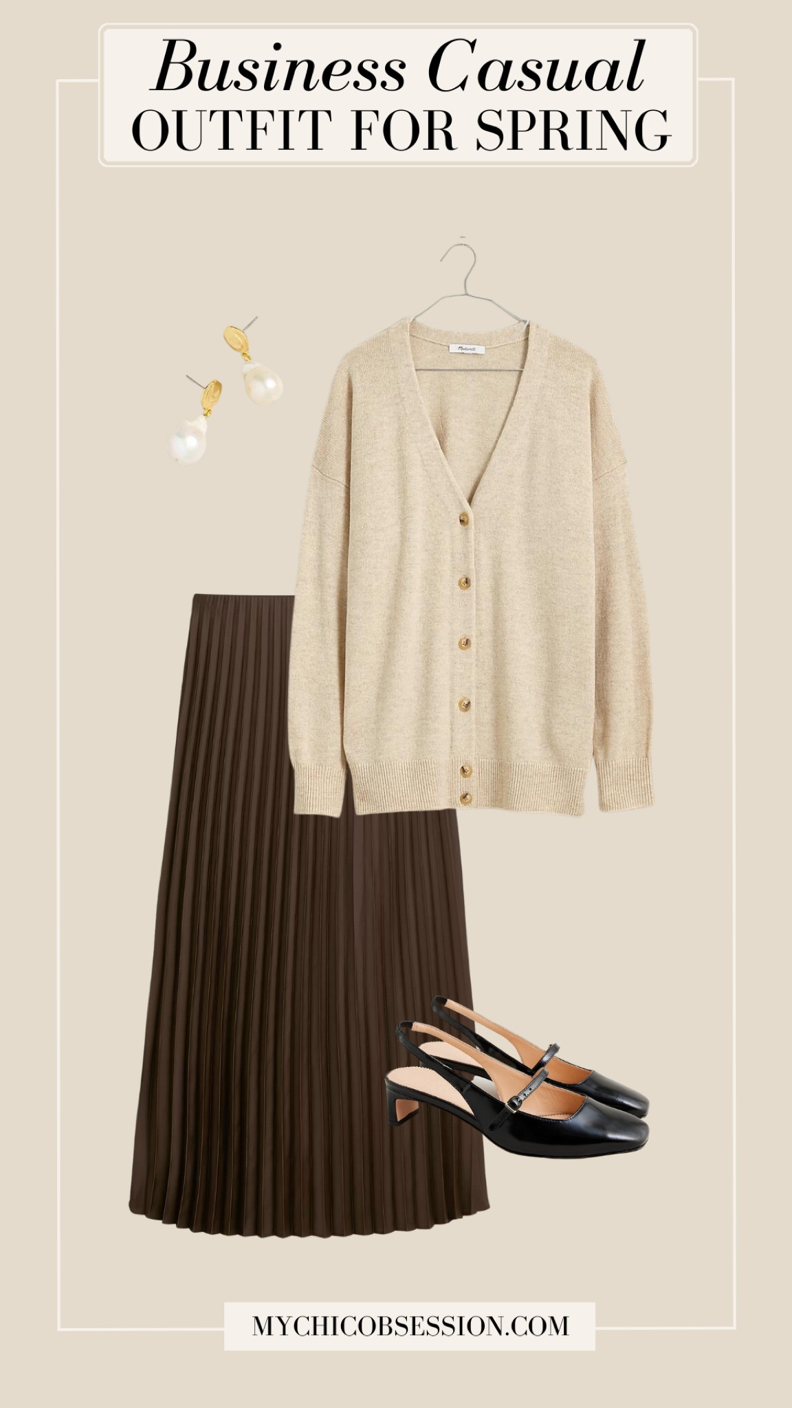 A pleated skirt adds a touch of elegance to your spring wardrobe. Pair it with a lightweight cardigan in a coordinating color, and choose low-heeled pumps or ankle boots for comfortable footwear. Accessorize with a statement belt and simple jewelry to look both polished and comfortable at the same time.

#LTKworkwear #LTKstyletip #LTKSeasonal
