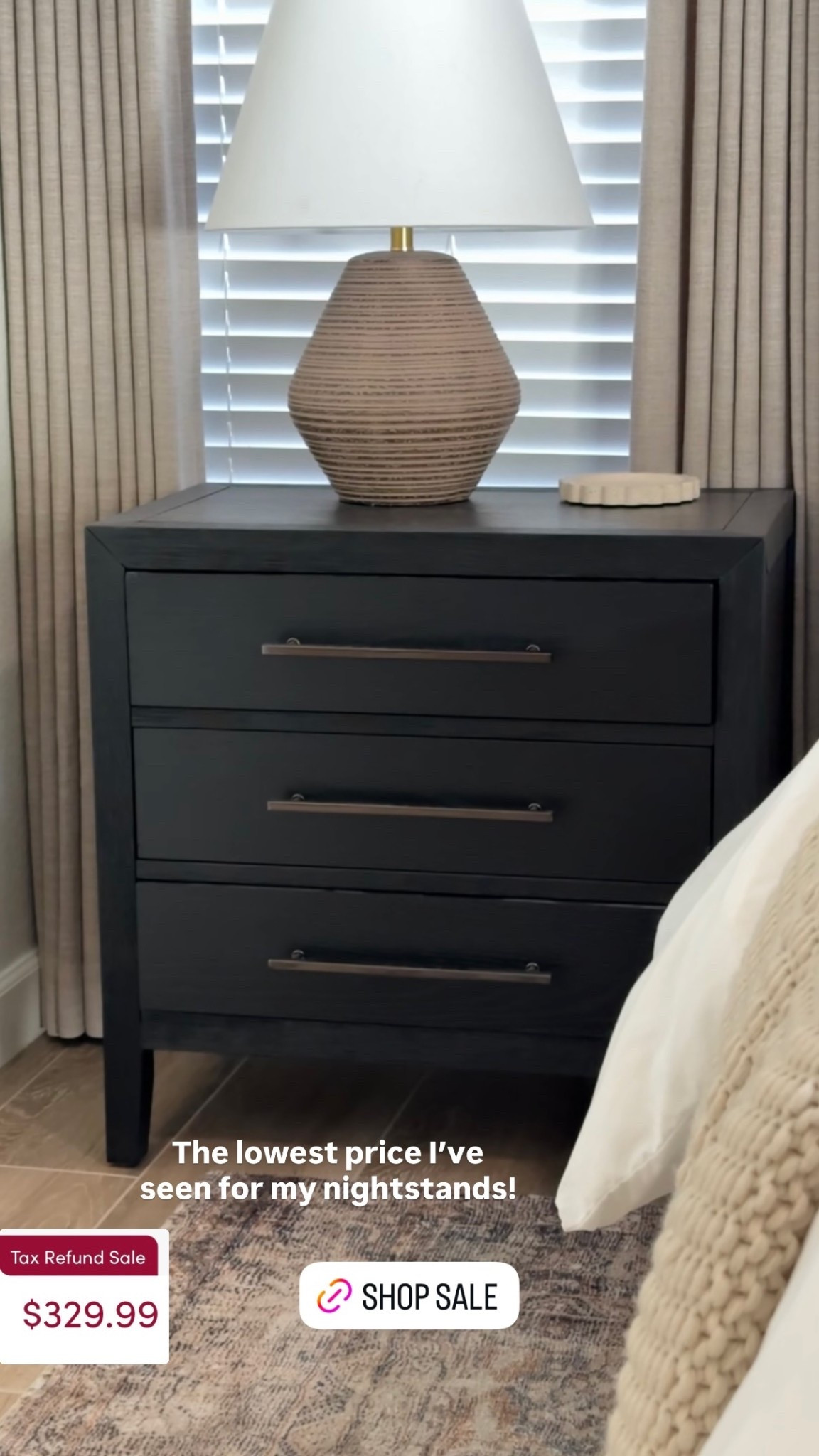 The lowest price I’ve seen for my nightstands! My restoration hardware lookalike nightstands are on sale for Wayfair’s tax refund sale! 


#LTKSaleAlert #LTKHome