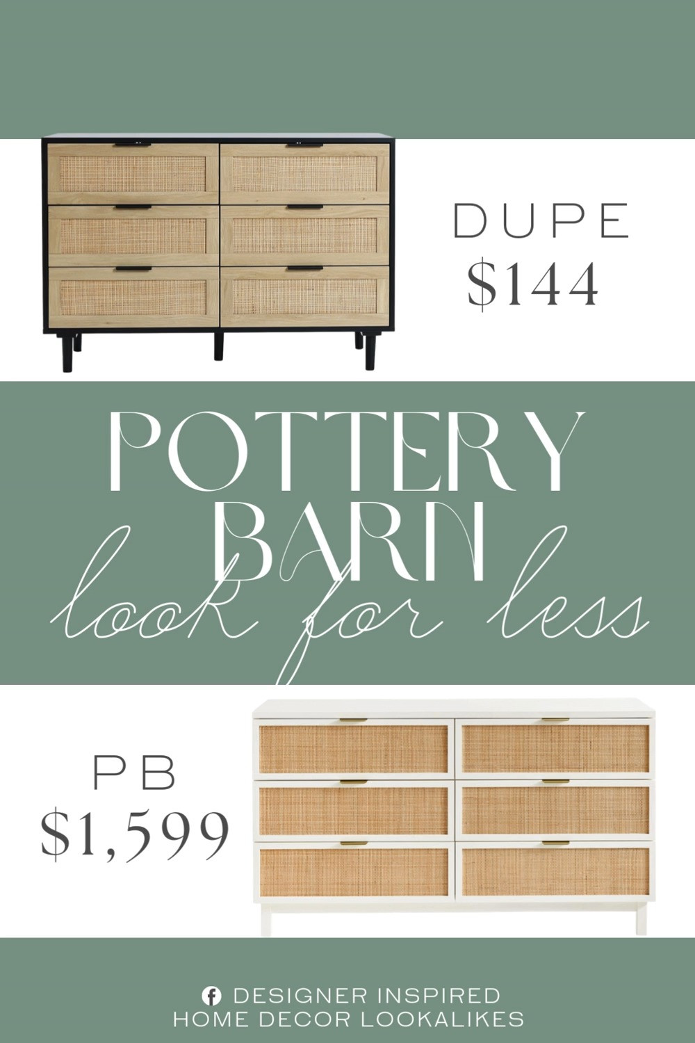 Inspired by Pottery Barn Cane 6-Drawer Dresser. Modern Rattan Dresser. Boho Bedroom Storage. Mid-Century Modern Dresser. Minimalist Bedroom Dresser. Handwoven Drawer Dresser. Wicker Storage Dresser. Cane Drawer Dresser. 

Home more affordable option find copy cat similar look for less budget friendly affordable cheap cheaper beautiful pretty. Clearance sale coupon code discount code promo code luxury lookalike look a like Inspo inspiration inspired by idea ideas Love like these? I share multiple every day in my FB group.
#potterybarninspired #drawerdresser #bedroomstorage #rattandresser #wickerdresser #furniturefinds #canefurniture 

 #LTKHome