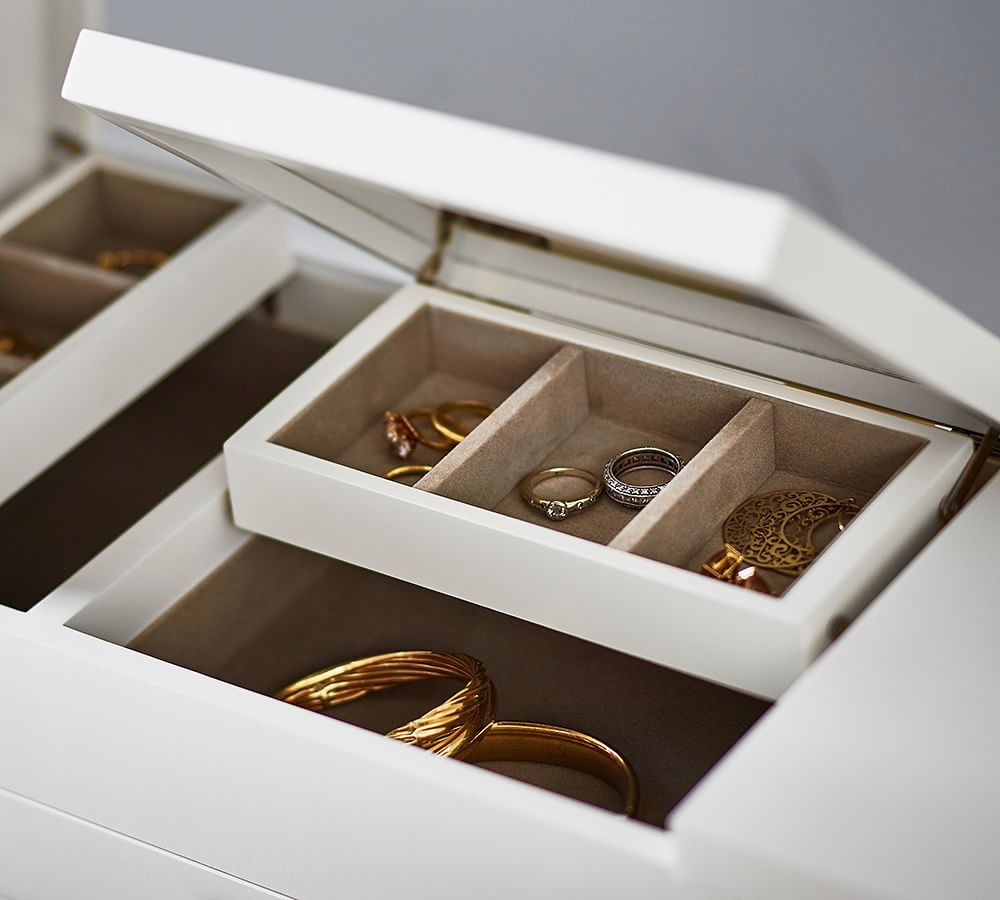 Stella Jewelry Boxes - Dutch White | Pottery Barn (US)
