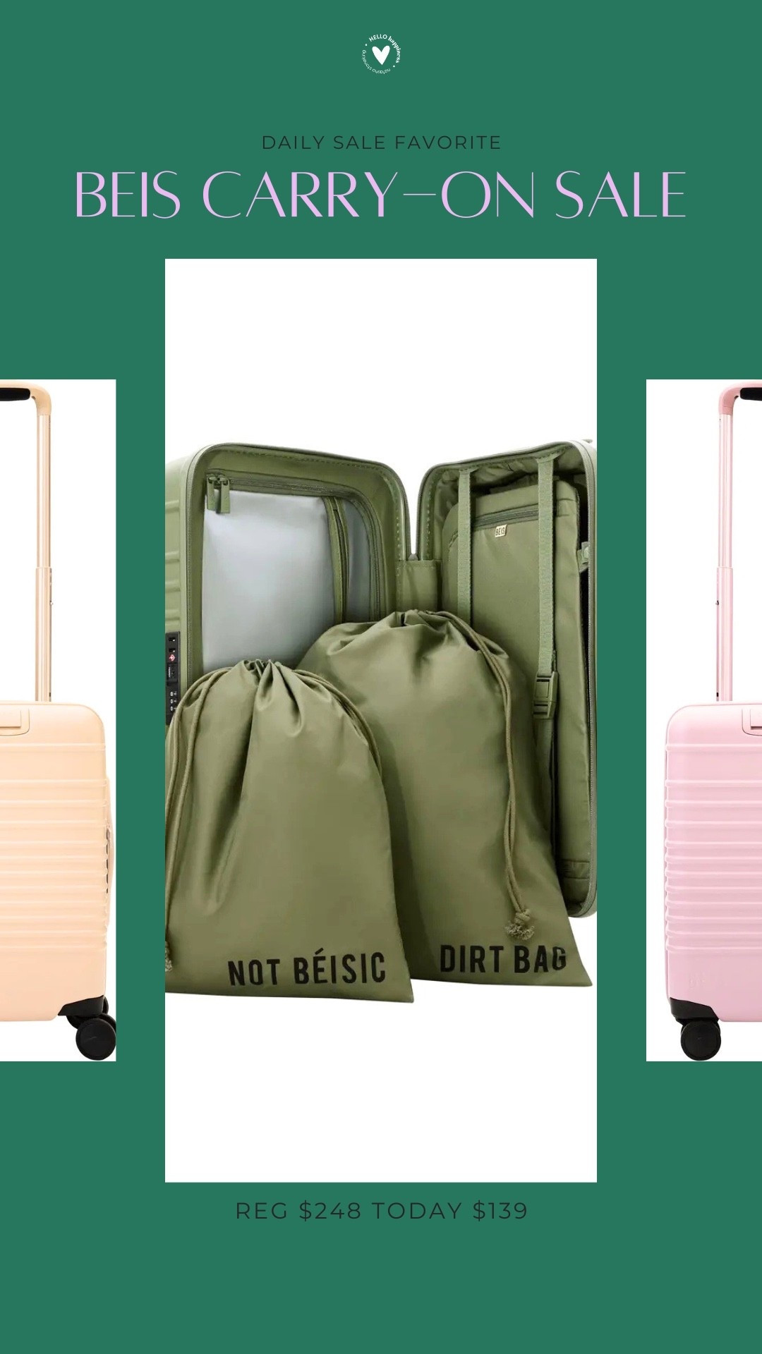 RUN don’t walk ✈️ The Béis carry-on is on sale TODAY for just $139 🤍

Perfect for spring break, summer trips, and all your weekend getaways. 

#LTKTravel #LTKSaleAlert