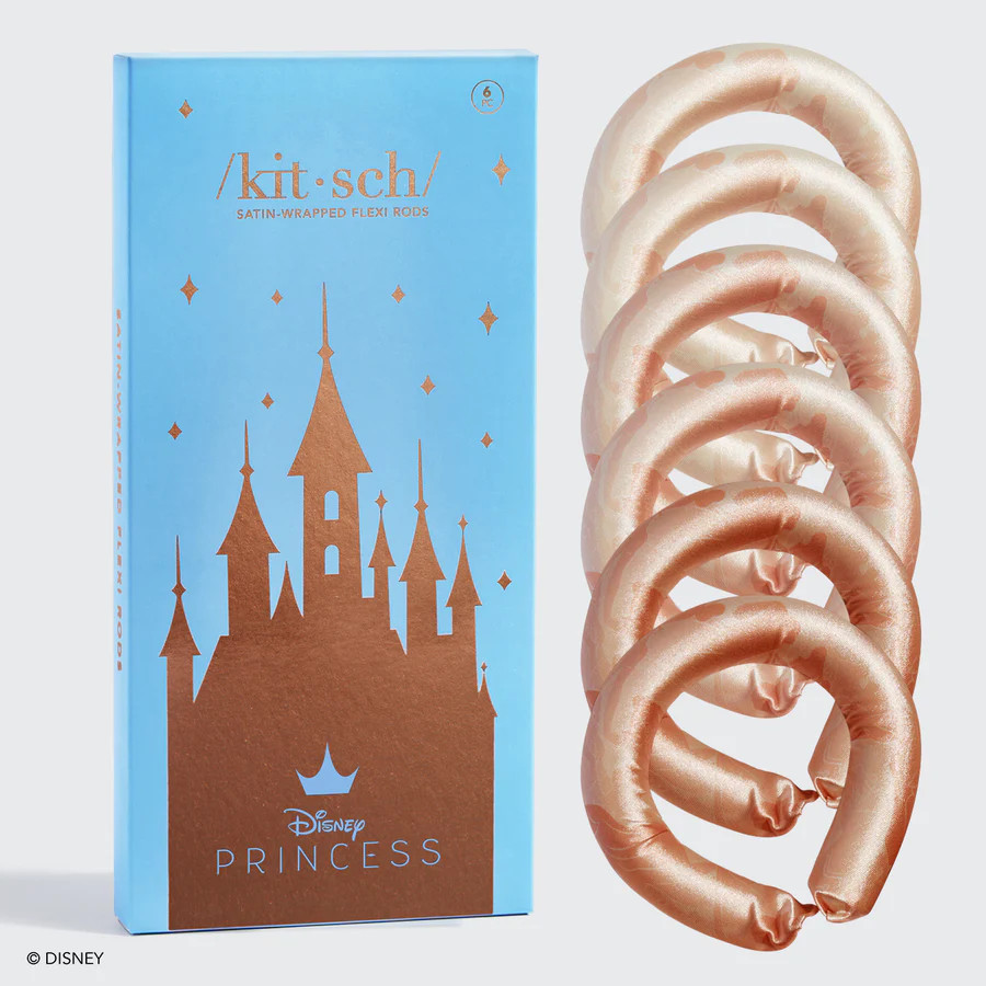 Kitsch x Disney Princess Satin Flexi Rods 6pc Set | Kitsch