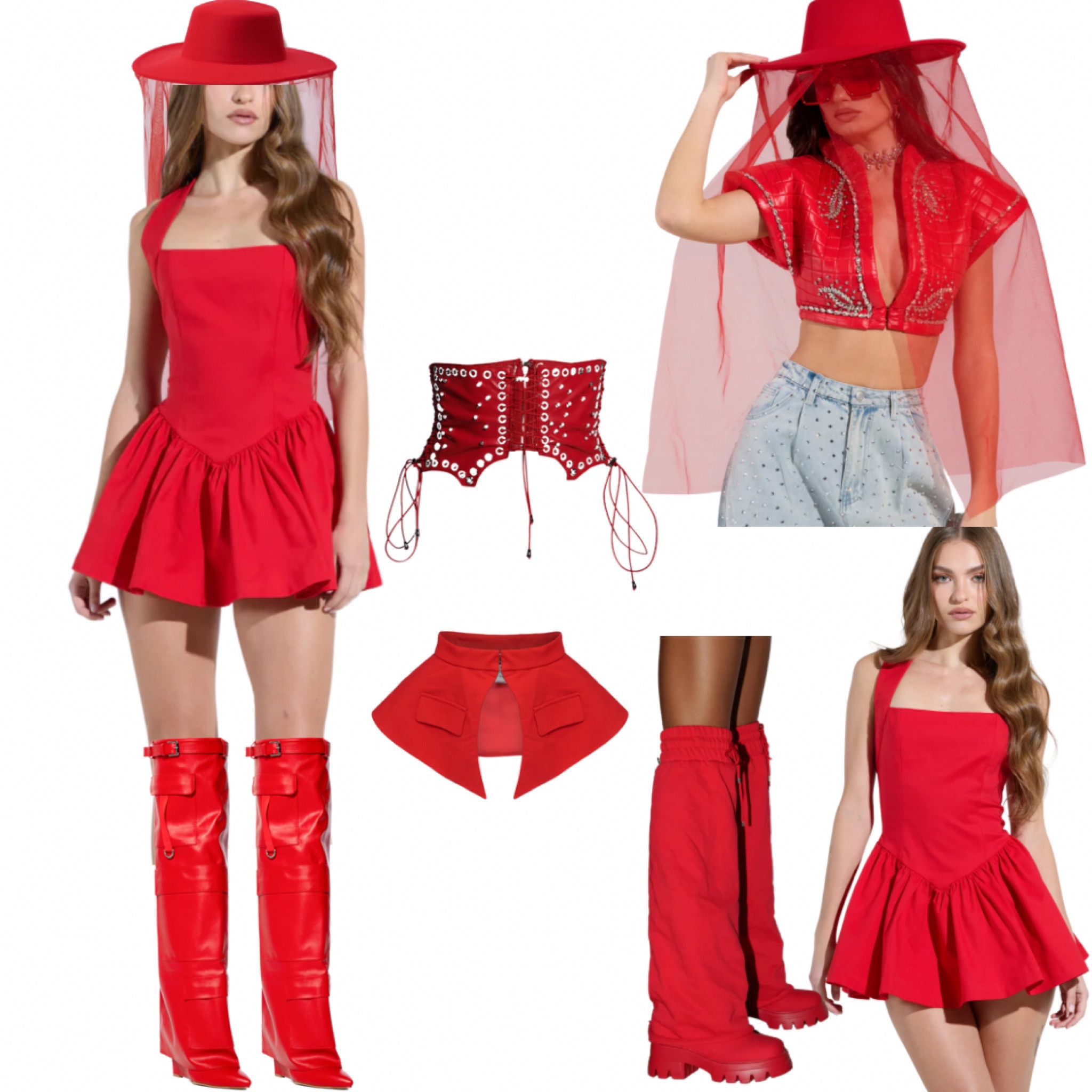 Now this hat is 🔥 I ordered this whole look plus both the waist belts in the middle. I might even be a red lip girlie this look 🥰

#LTKStyleTip #LTKPlusSize #LTKMidsize