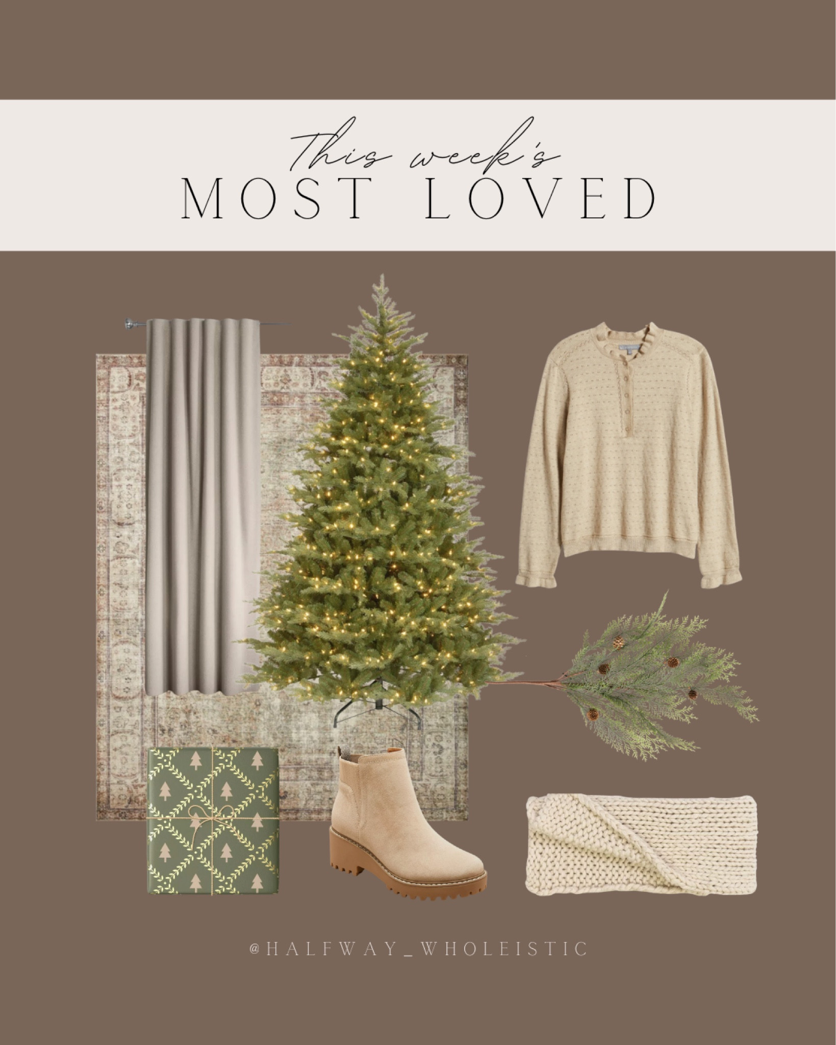 This week’s follower favorites include our Christmas tree, greenery, holiday wrapping paper, fall fashion finds, and more!

#winter #decor #rug #curtain #blanket 

#LTKSeasonal #LTKSaleAlert #LTKHoliday