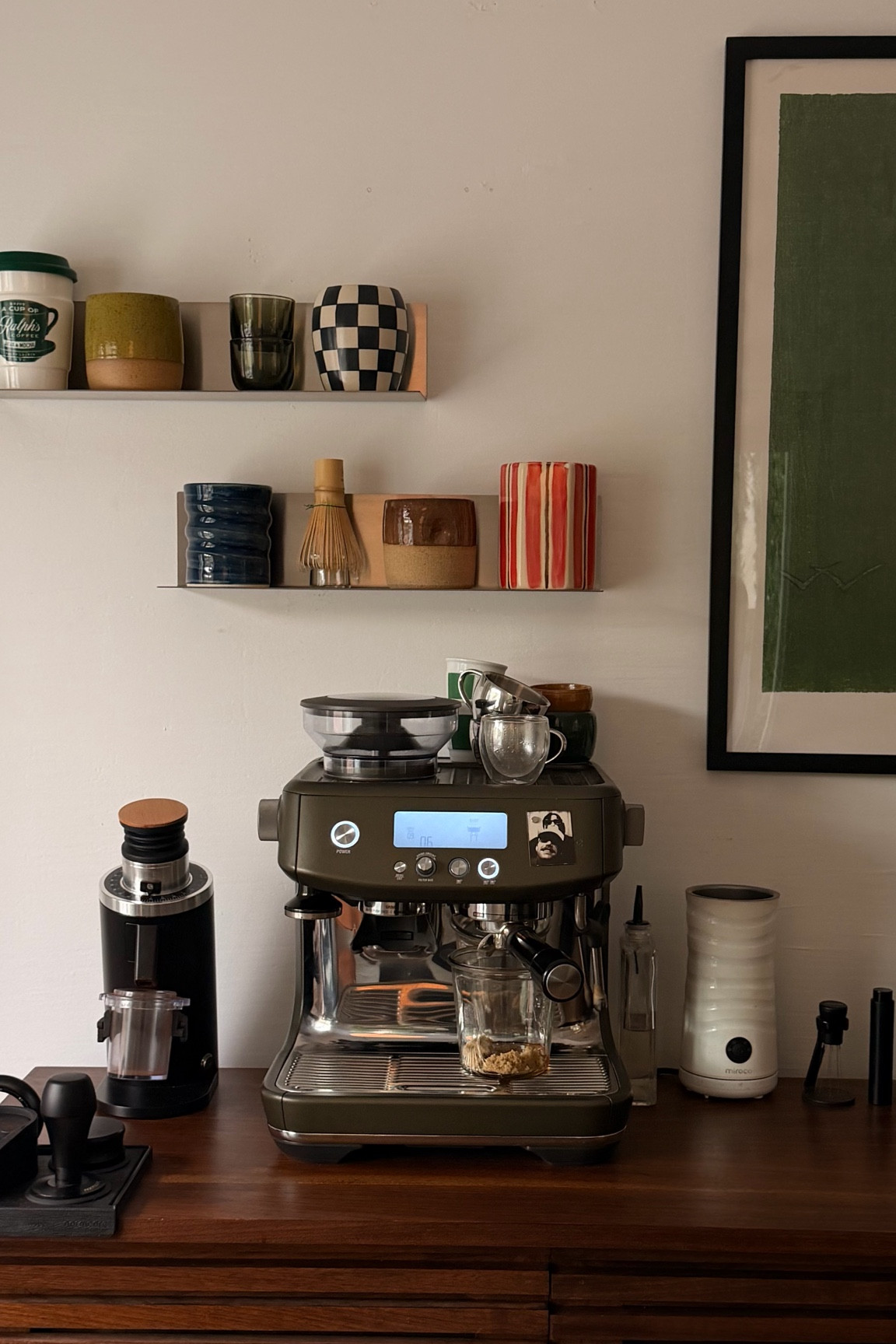 All my mugs are from random coffee shops, or I made them or they were previously candles 
