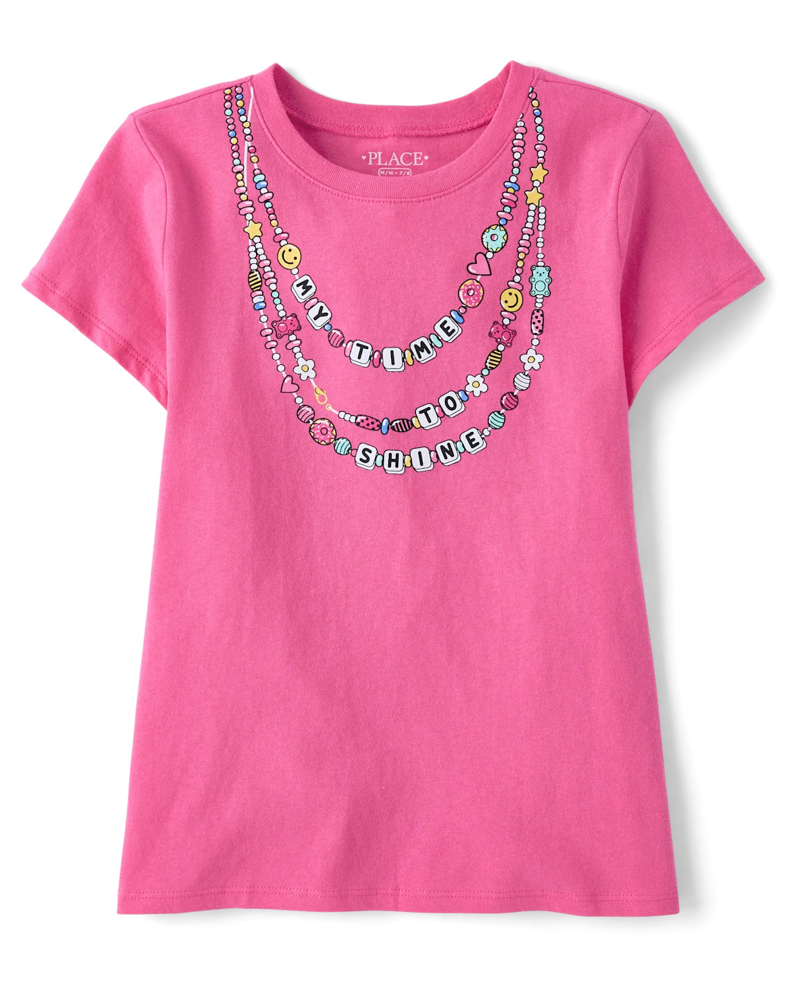 Girls Necklaces Graphic Tee - pink | The Children's Place