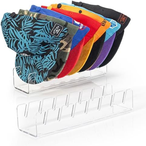 HAYVAN Hat Stand for Baseball Caps 2 Pack No Install - Acrylic Hat Holder Display and Organizer f... | Amazon (US)