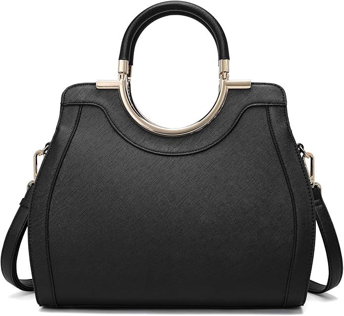 LJOSEIND Women’s Handbags Designer Purses Satchel Totes Structured Shoulder Bags | Amazon (US)