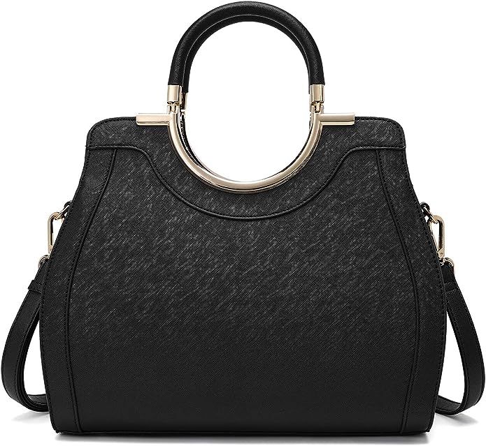 LJOSEIND Women’s Handbags Designer Purses Satchel Totes Structured Shoulder Bags | Amazon (US)