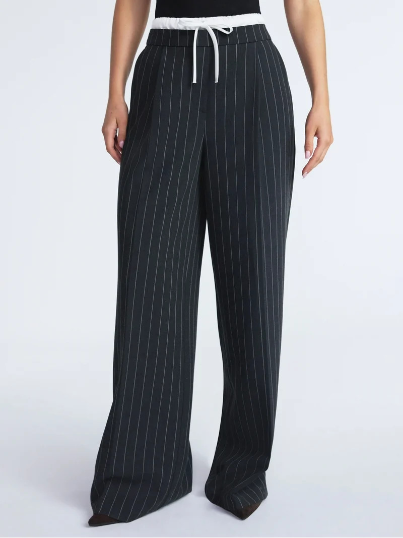 Scoop Women’s and Women’s Plus Double Waisted Pants, Sizes 0-26 | Walmart (US)
