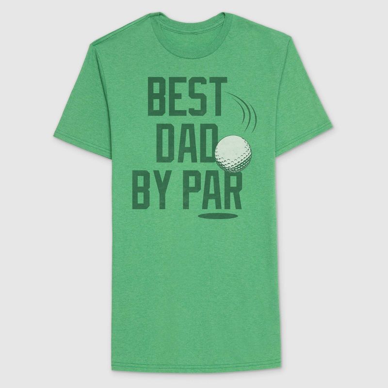 Men's Best Dad Short Sleeve Graphic T-Shirt - Heathered Green | Target