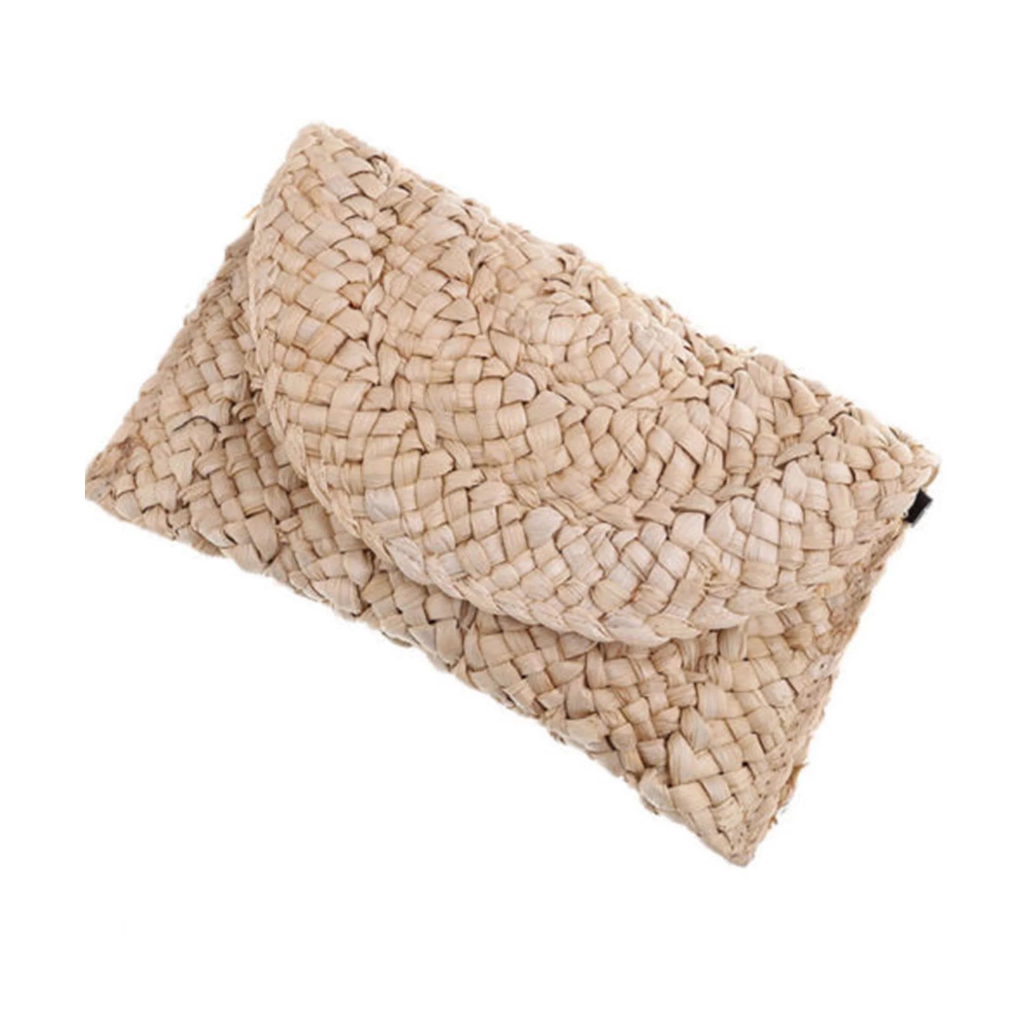 Women's Straw Woven Beach Clutch Bag Handmade Retro Rattan Knitted Handbag Handwoven Rattan Clutc... | Walmart (US)