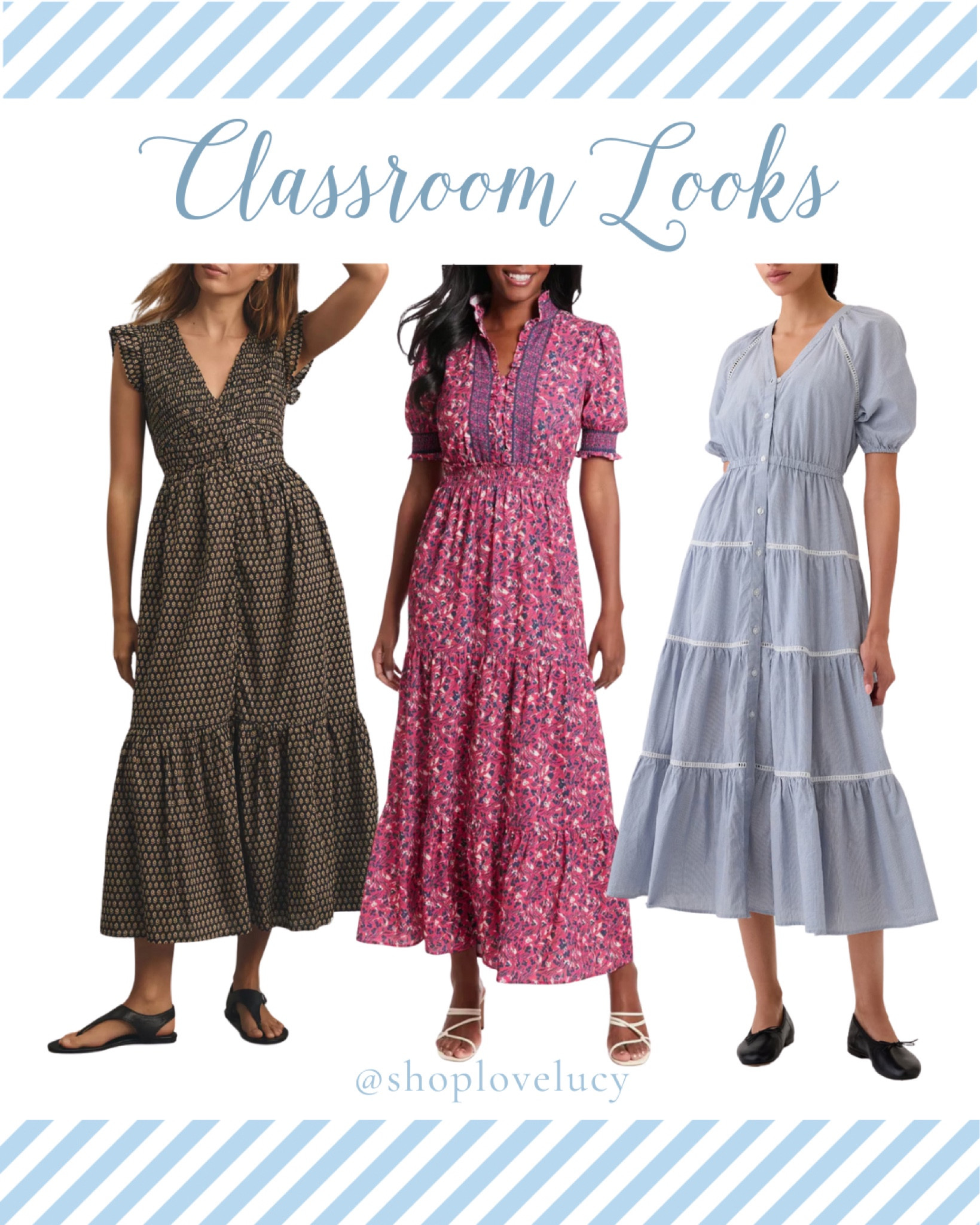 Classroom Style - Classic Teacher Outfit Ideas - Under $200 Midi Dressess

#LTKStyleTip #LTKBacktoSchool