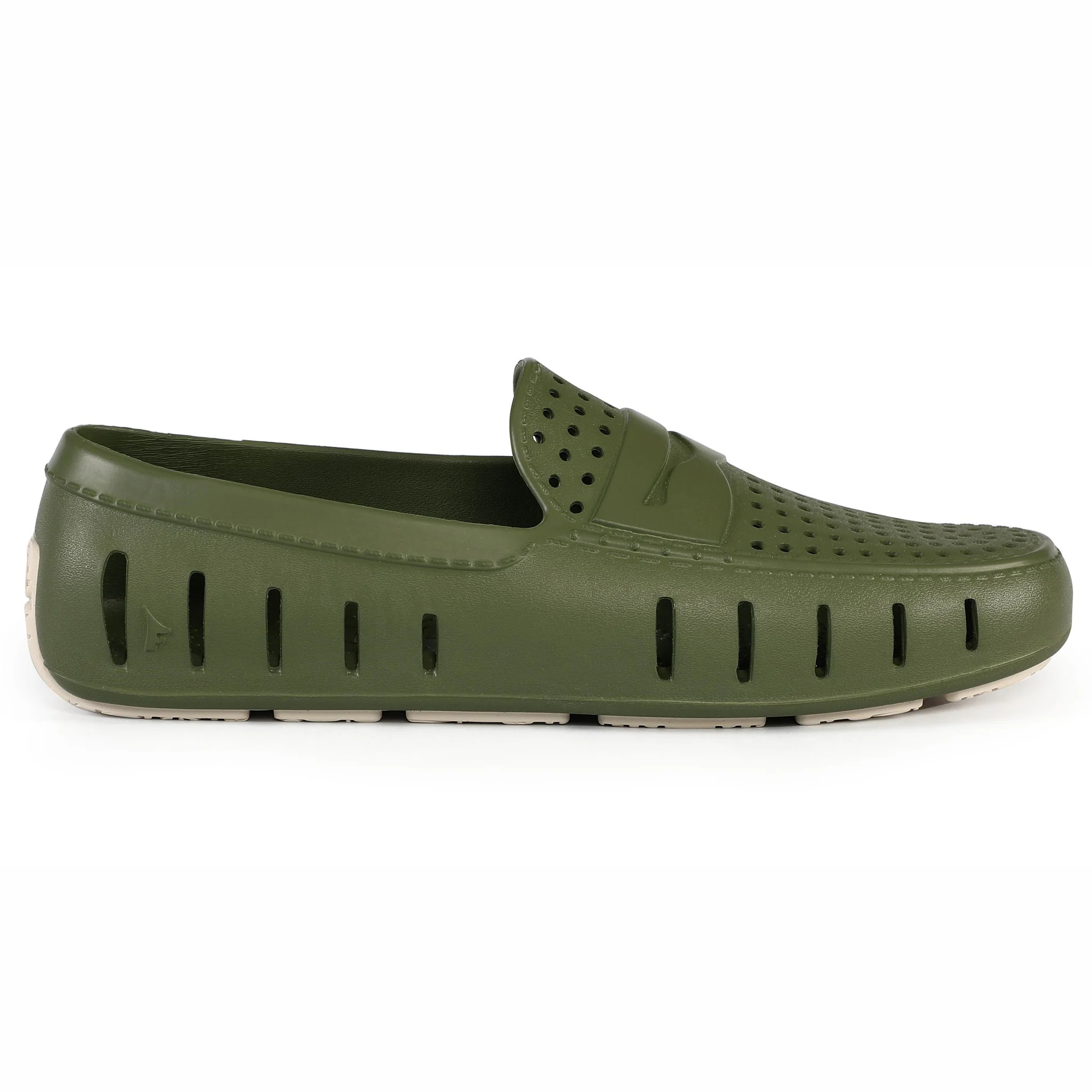 Men's Country Club Chive Green Bright White Loafers | Floafers