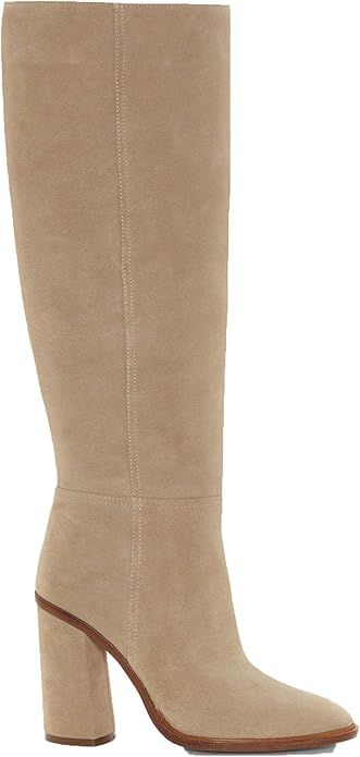 Vince Camuto Dameera Rich Suede Covered Block Heel Knee High Dress Boots | Amazon (US)
