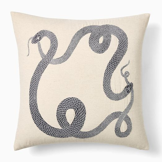 Evie Englezos Snake Pillow Cover | West Elm (US)