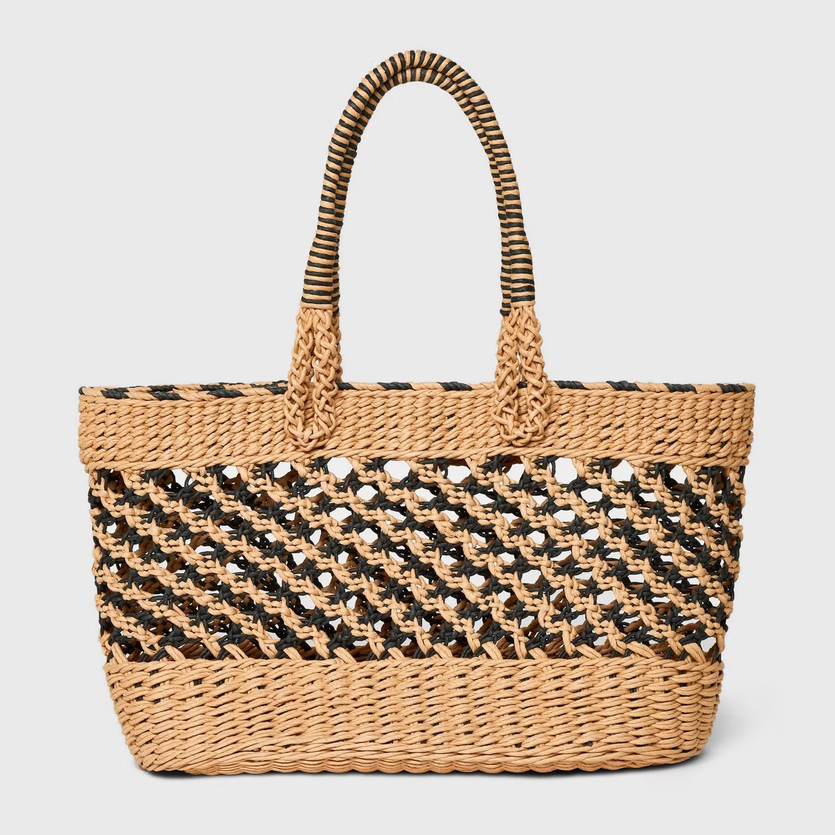 Large Straw Tote Handbag - A New Day™ | Target