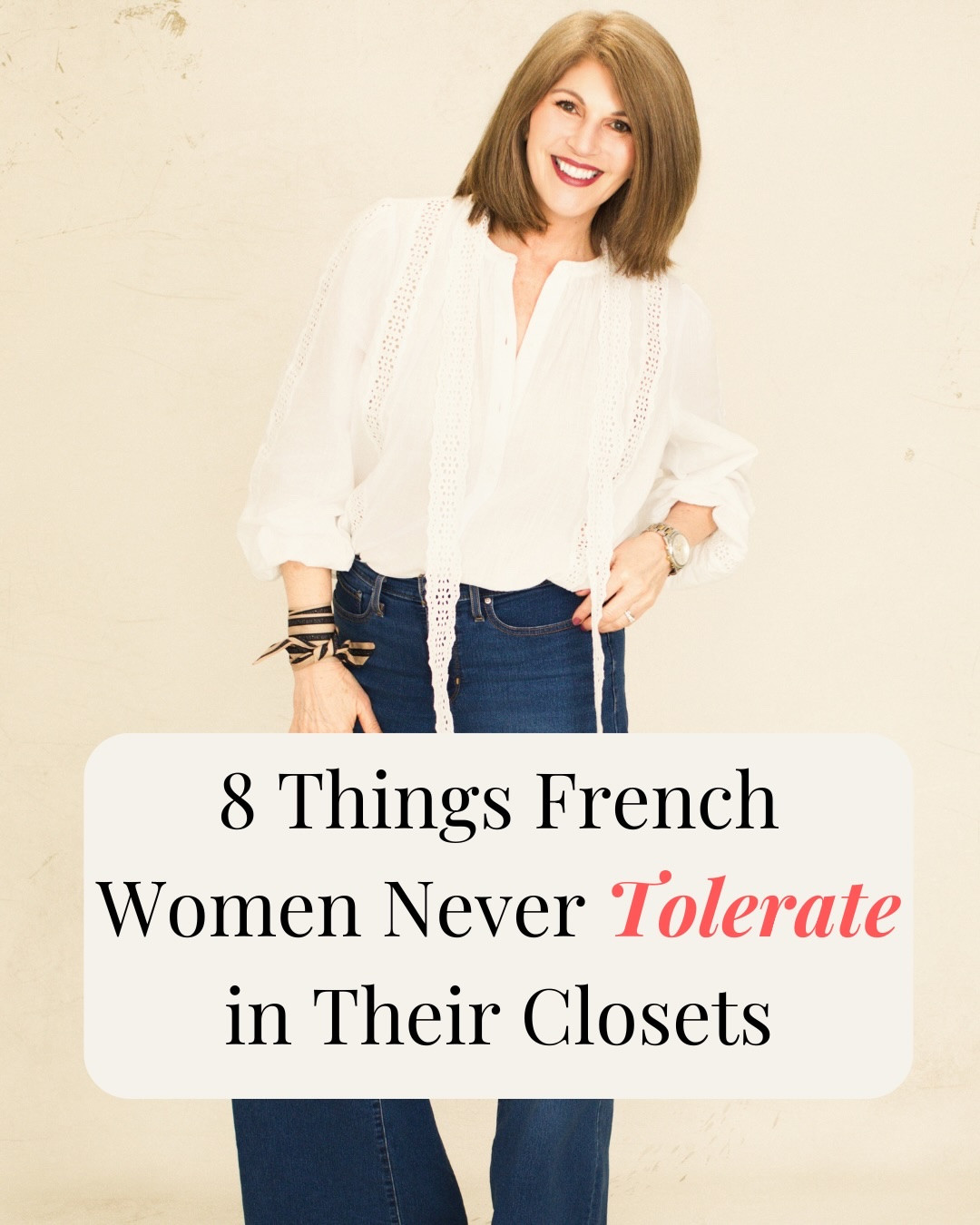 French women aren’t necessarily more fashionable. They simply know who they are, what works for them and don’t allow anything that isn’t right to take up space - physically or energetically - in their closet or their lives. Here are 8 Things French Women Never Tolerate in their closets: which ones surprised you most? 

🔗listen to the podcast to hear more: The Art of Becoming Visible