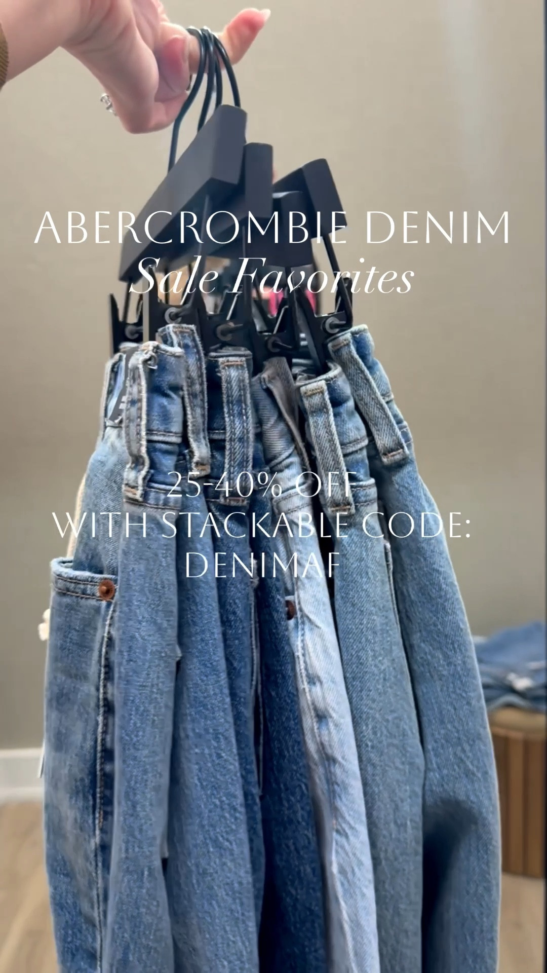 Abercrombie Denim sale - 25-40% off + stackable code: DENIMAF for an extra 15% off
Abercrombie style


#LTKSeasonal #LTKSaleAlert #LTKPetite