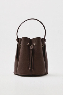 Laguna Cinched Vegan Leather Bucket Bag | Anthropologie (US)