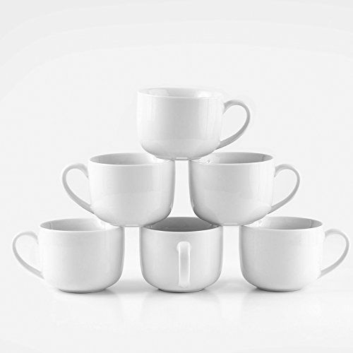 Amuse- Professional Barista Jumbo Cozy Mug for Coffee, Tea, Cocoa, Latte and Soup- Set of 6-16 oz | Amazon (US)