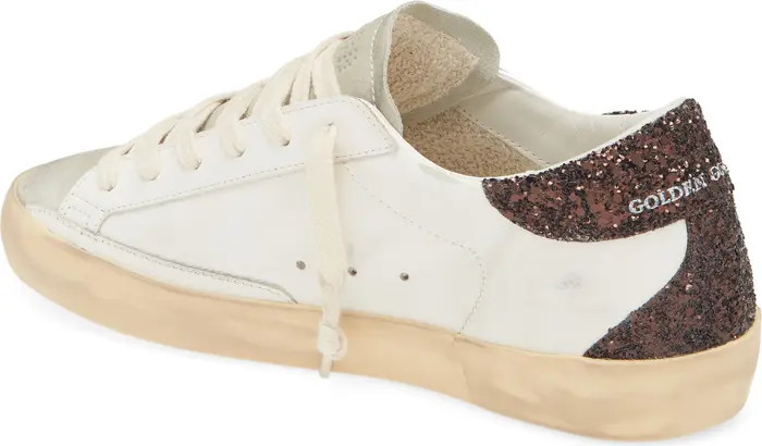 Super-Star Glitter Detail Low Top Sneaker (Women) | Nordstrom