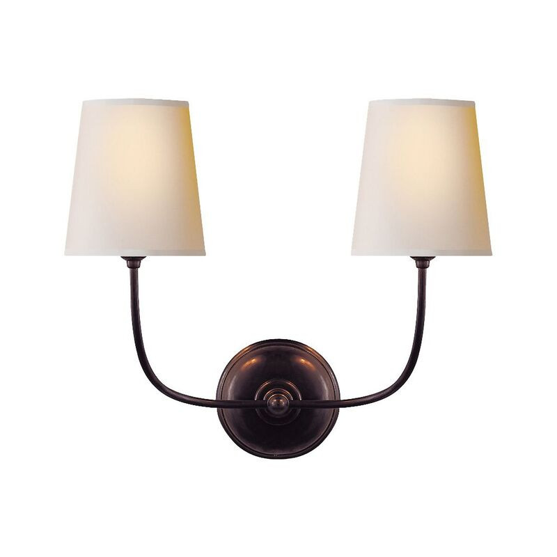 Vendome Double Sconce, Bronze | One Kings Lane