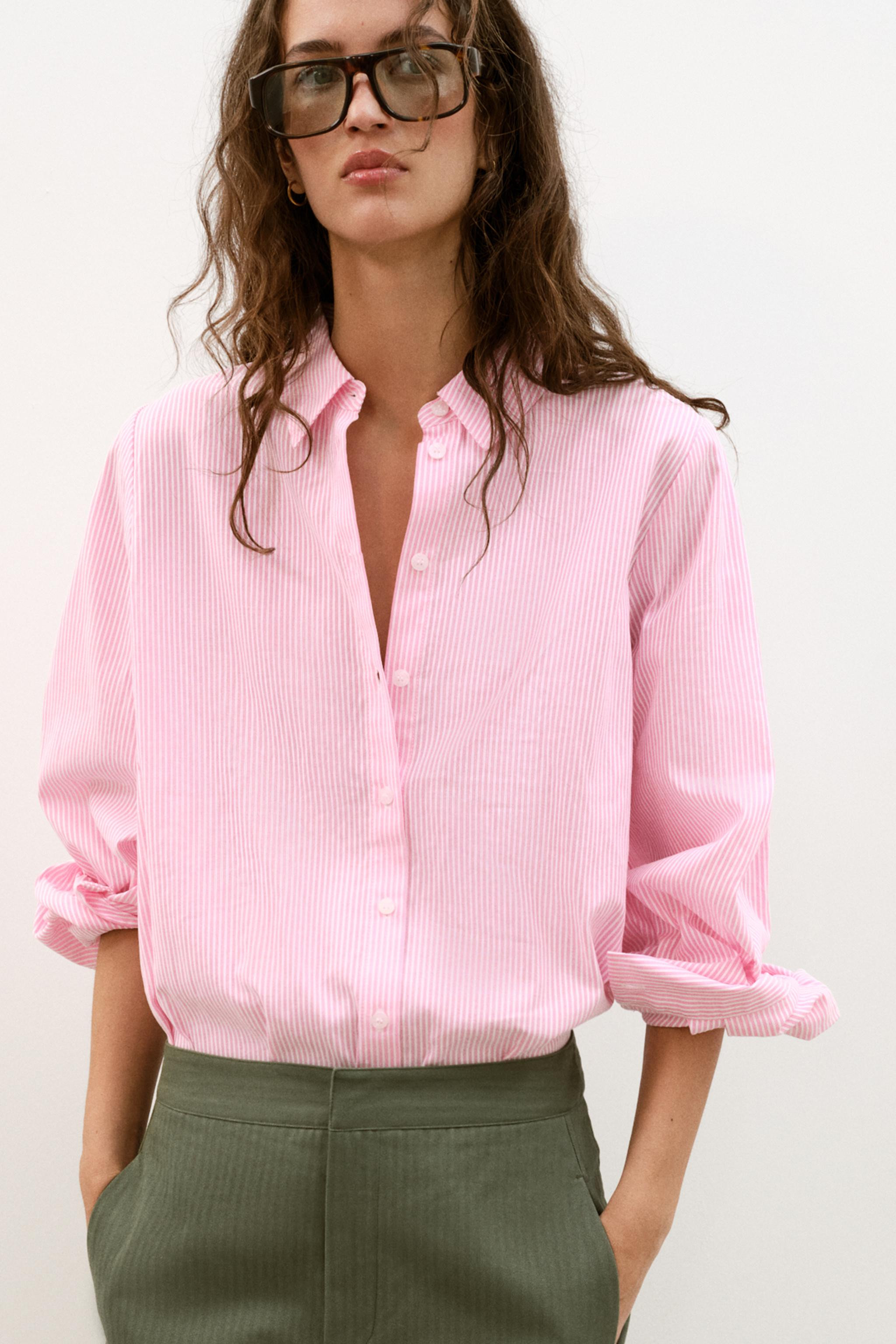 STRIPED COTTON SHIRT | Zara US