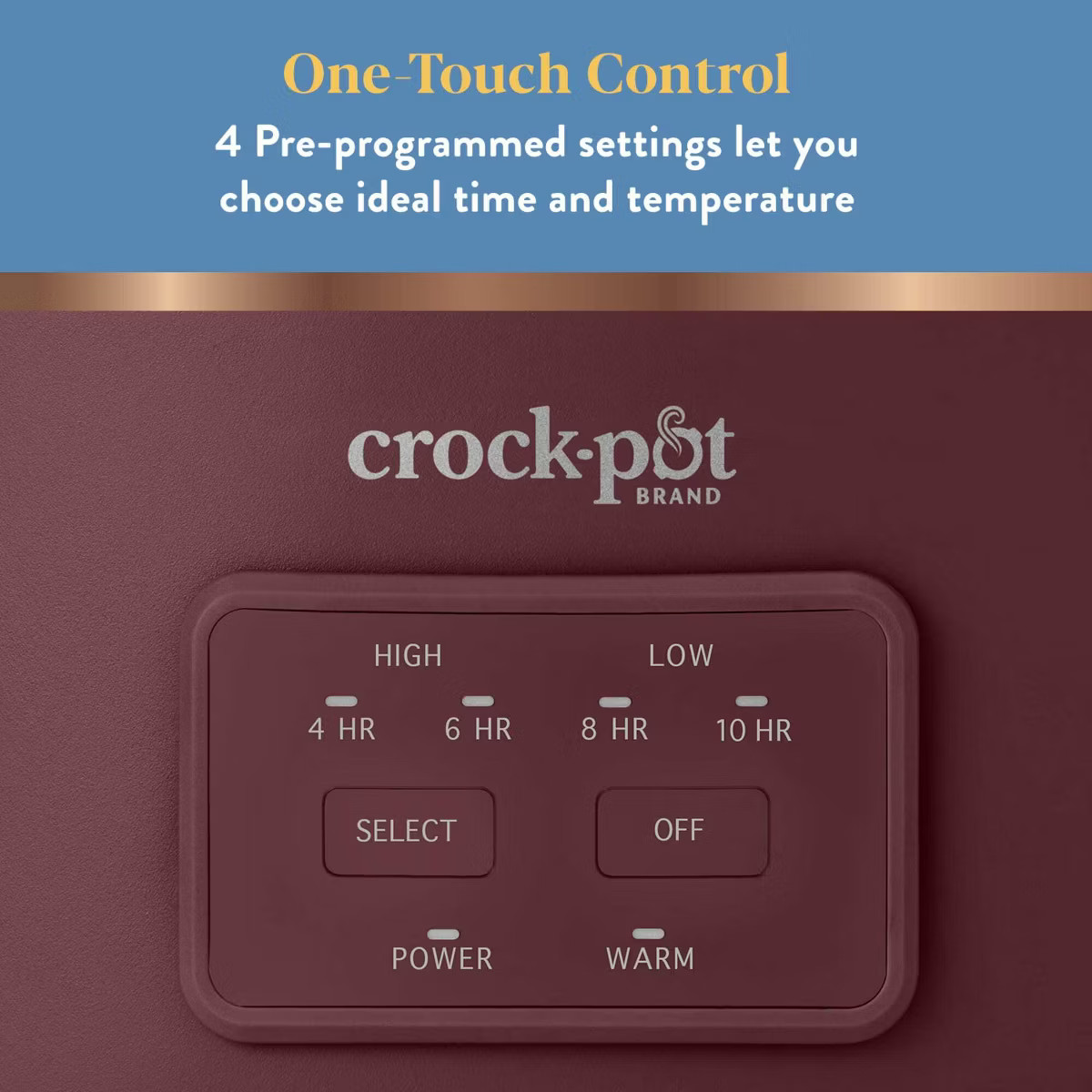 Crock-Pot 6qt Cook & Carry Programmable Slow Cooker Ceramic Lambrusco Red: 3 Settings, Dishwasher... | Target