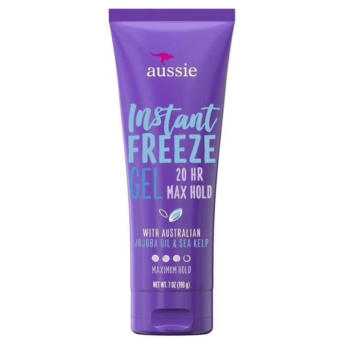 Aussie Instant Freeze 20-Hour Hold Hair Gel with Jojoba Oil & Sea Kelp - 7.0 oz | Target