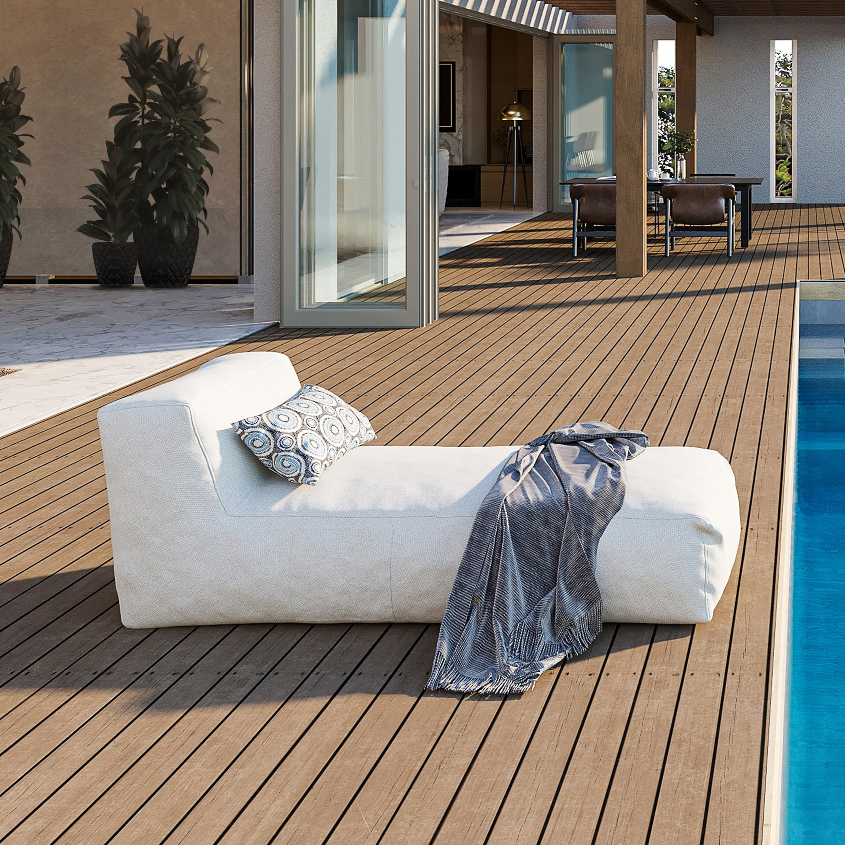 Outdoor Bean Bag Chaise Lounge with Pillow | Bed Bath & Beyond