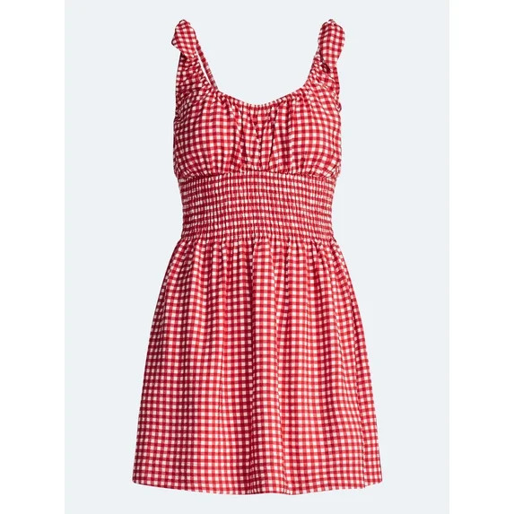Hero image 5 of Kacey Lee Women's Smocked Mini Dress, Sizes XS-XXL, 5 of 7 | Walmart (US)