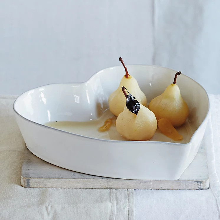 Porto Stoneware Large Heart Oven Dish | The White Company UK & ROW