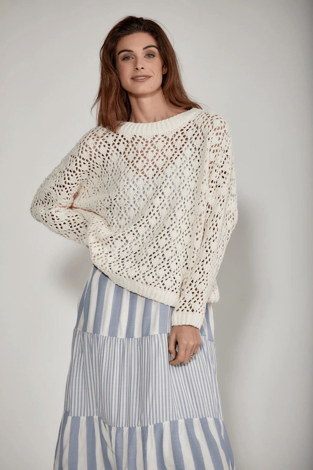 Molly Bracken Chenille Crochet Sweater | Social Threads