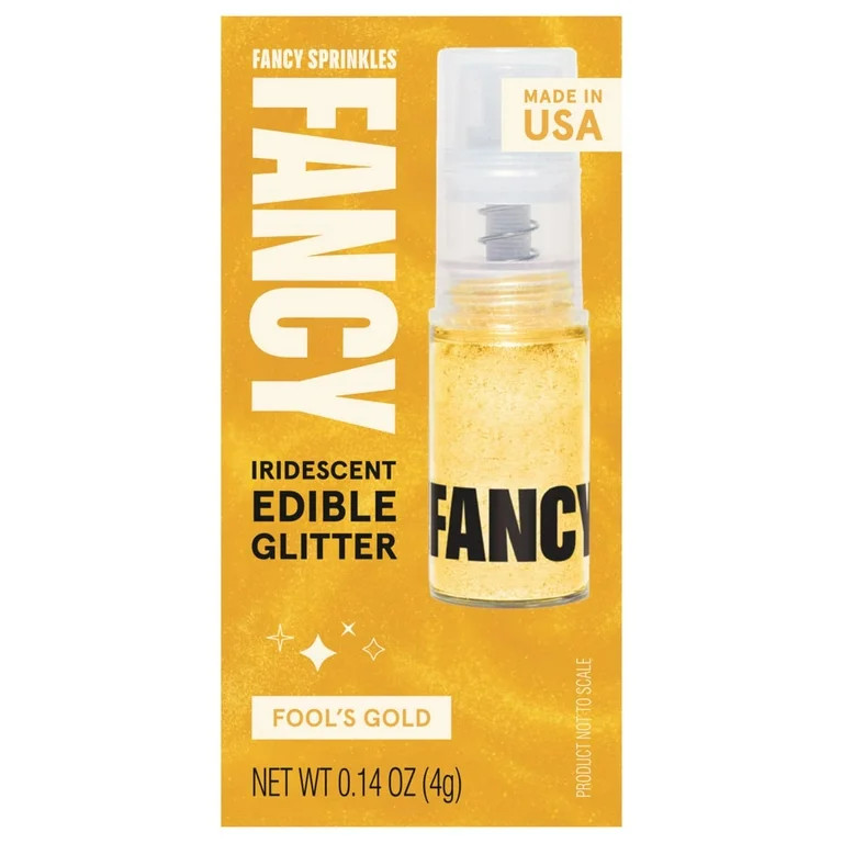 Fancy Sprinkles Fool's Gold Fancy Edible Glitter Dusting Pump, 0.14 oz | Walmart (US)