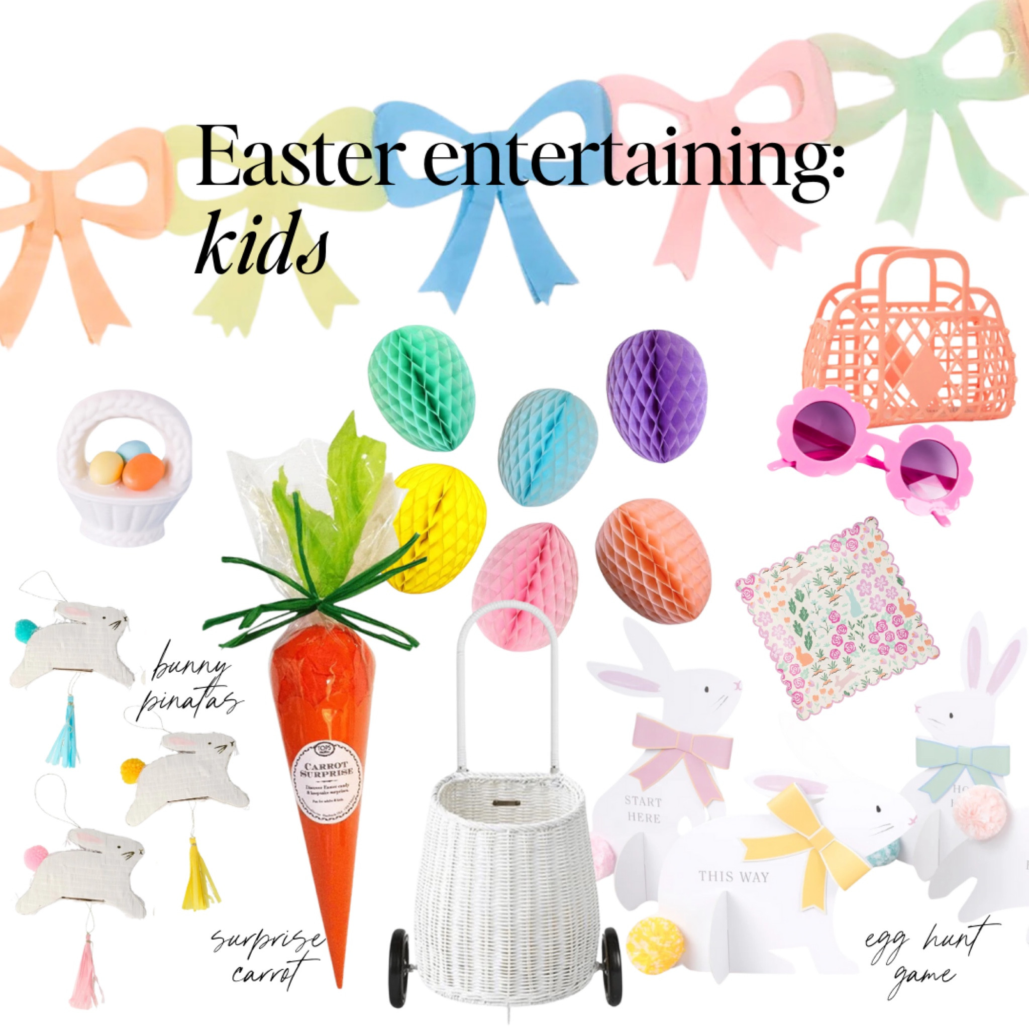 Kids Easter finds, the cutest round up ever. 

Whether it's an egg hunt (check out the instant one here) or just some basket stuffers, we've got some of the cutest you can find that their friends WONT have.  

You don't have to battle other moms at Target or hunt down the perfect decor. 

Add to cart, ship to home, put up, enjoy and take pictures. Easy peasy. 

Use these with my spring garland round up a few posts back. 

Dining room, Easter decor, Easter table settings, Easter dining, spring dining, spring table, spring entertaining, pastel table, modern coastal, grandmillenial, Easter finds, spring finds, home decor deals, Tablesetting guide, Williams Sonoma, pottery barn, crate and barrel, Amazon finds, meri meri, shop sweet lulu, party goods, party ideas, Easter ideas




#LTKhome #LTKSeasonal #LTKkids