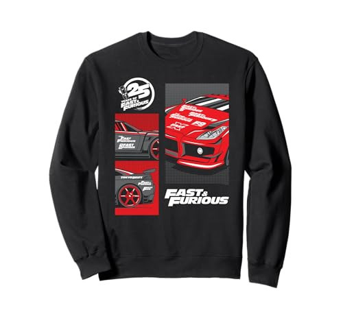 Fast & Furious 25th Anniversary Car Montage Sweatshirt | Amazon (US)
