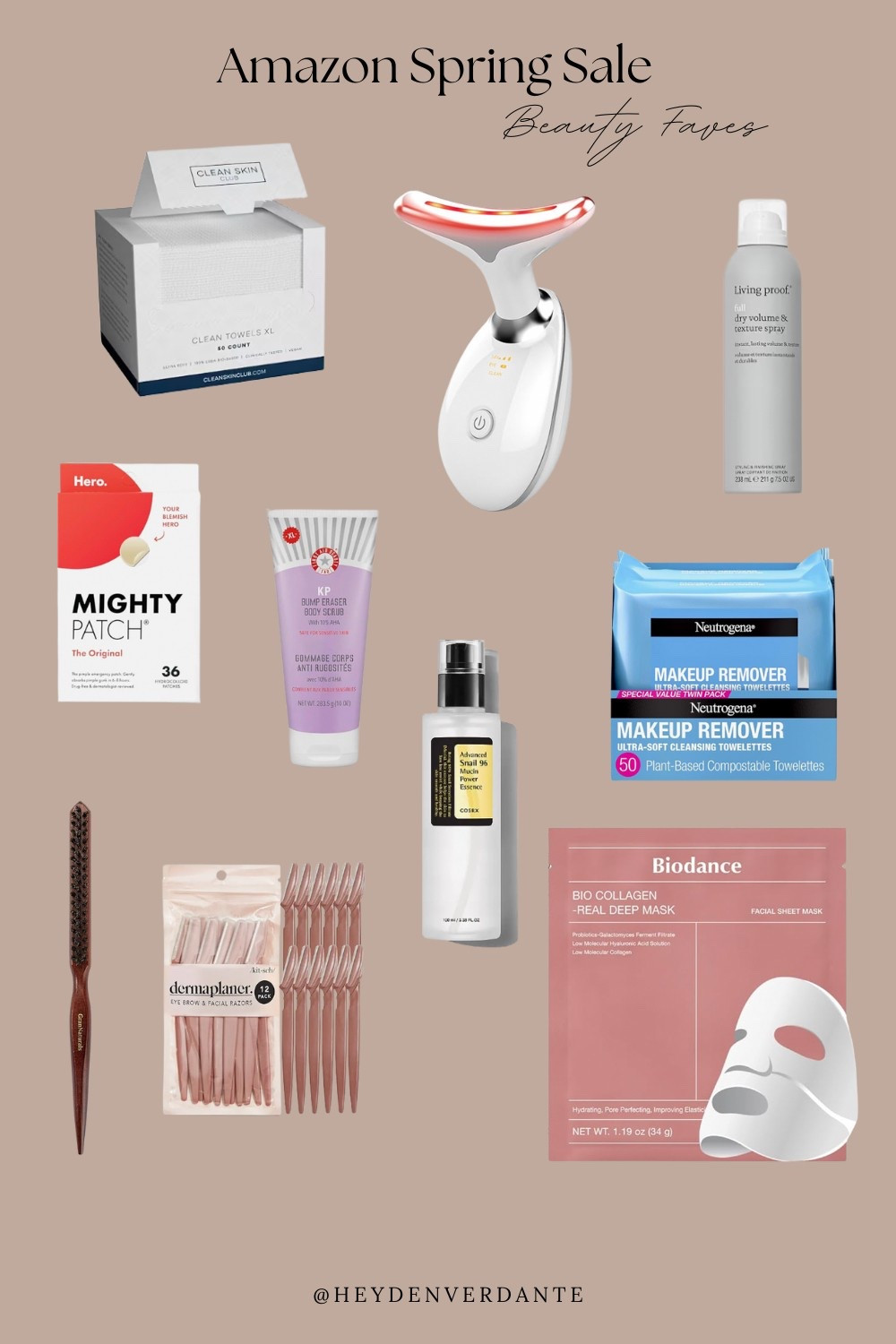 Amazons Spring Sale is here and allll of the things are on sale! Here’s my fave beauty items that I own! I started using these one use face towels and I swear it’s helped my skin so much! Also the comb has been a game changer for my slicked back buns and the red light wand is SO good! Highly recommend! 

#LTKActive #LTKStyleTip #LTKSaleAlert

#LTKBeauty #LTKSaleAlert #LTKStyleTip